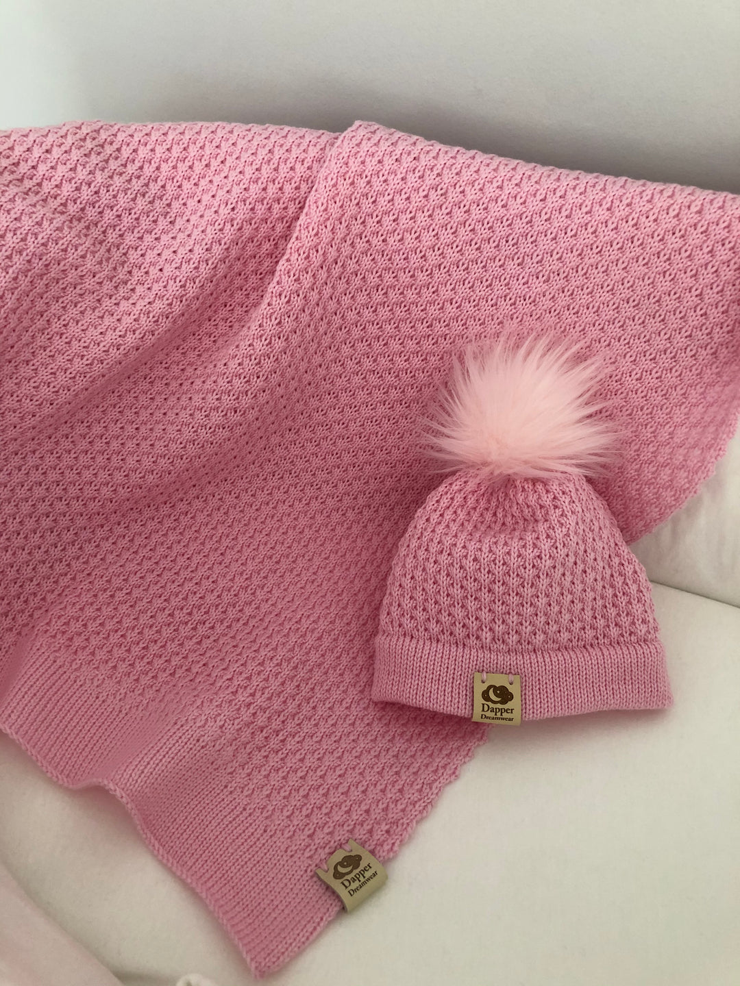 Dapper Dreamwear Merino Baby Blanket and Hat Gift Set