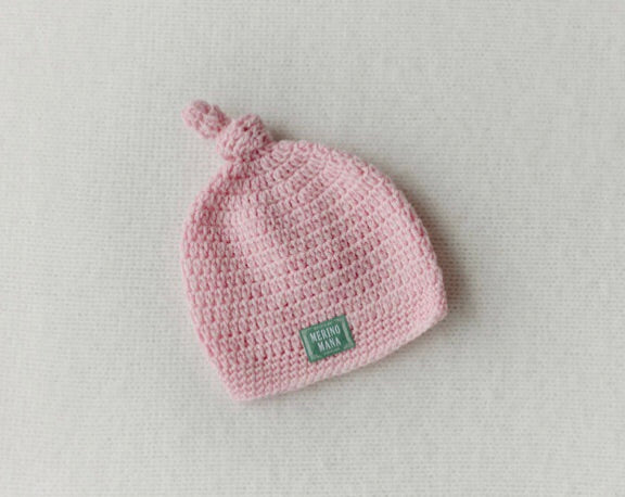 Merino Wool Crochet Baby Hat