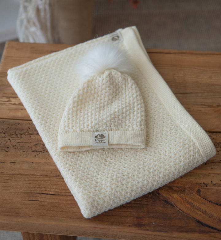 Dapper Dreamwear Baby Blanket and Beanie Gift Set