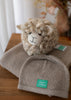 Moss Stitch Merino Baby Blanket, Beanie and Baa Baa Sheep Gift Set