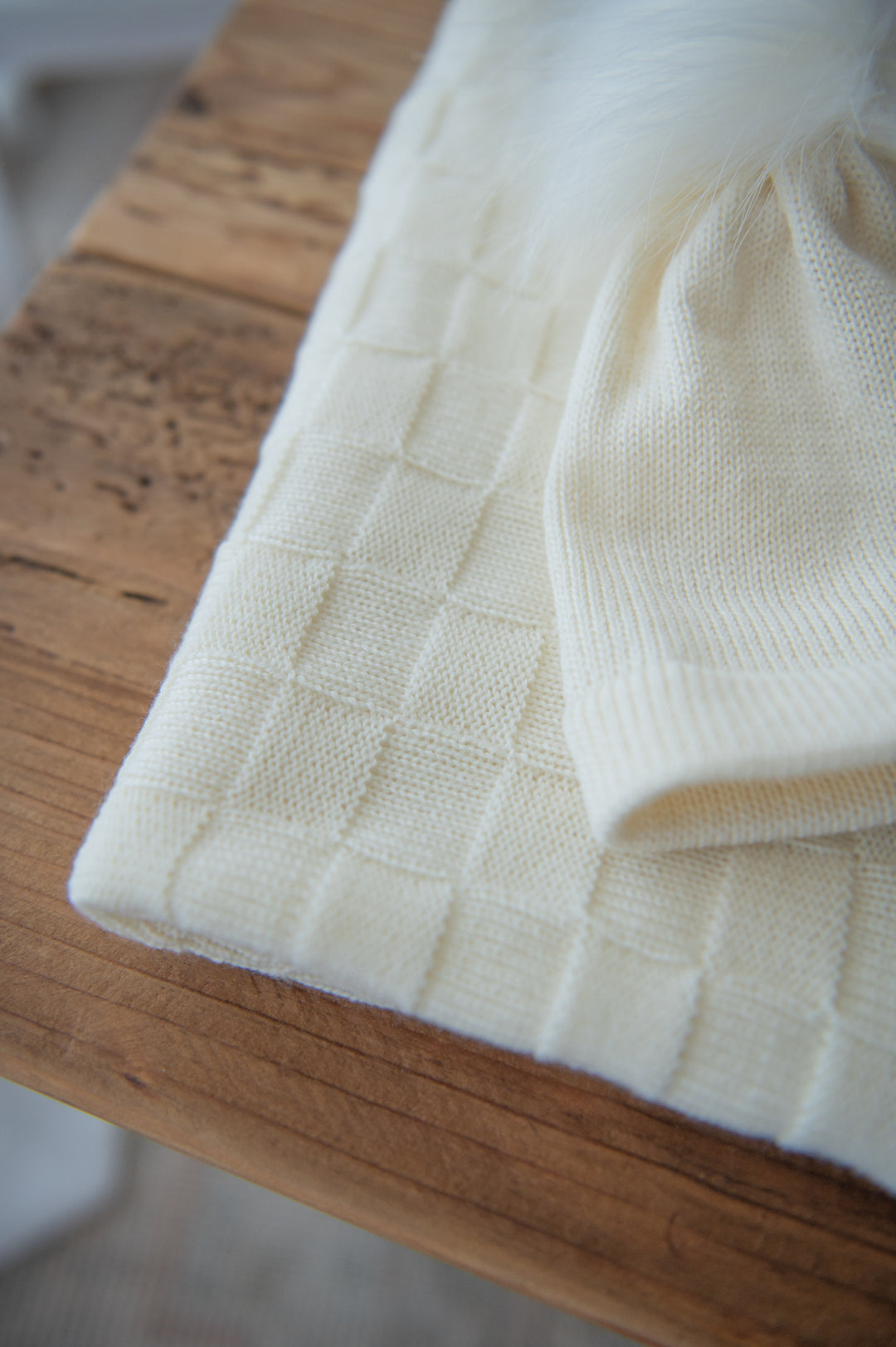 Heirloom Merino Baby Blanket and Beanie Gift Set