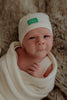 Moss Stitch Baby Blanket and Beanie Gift Set