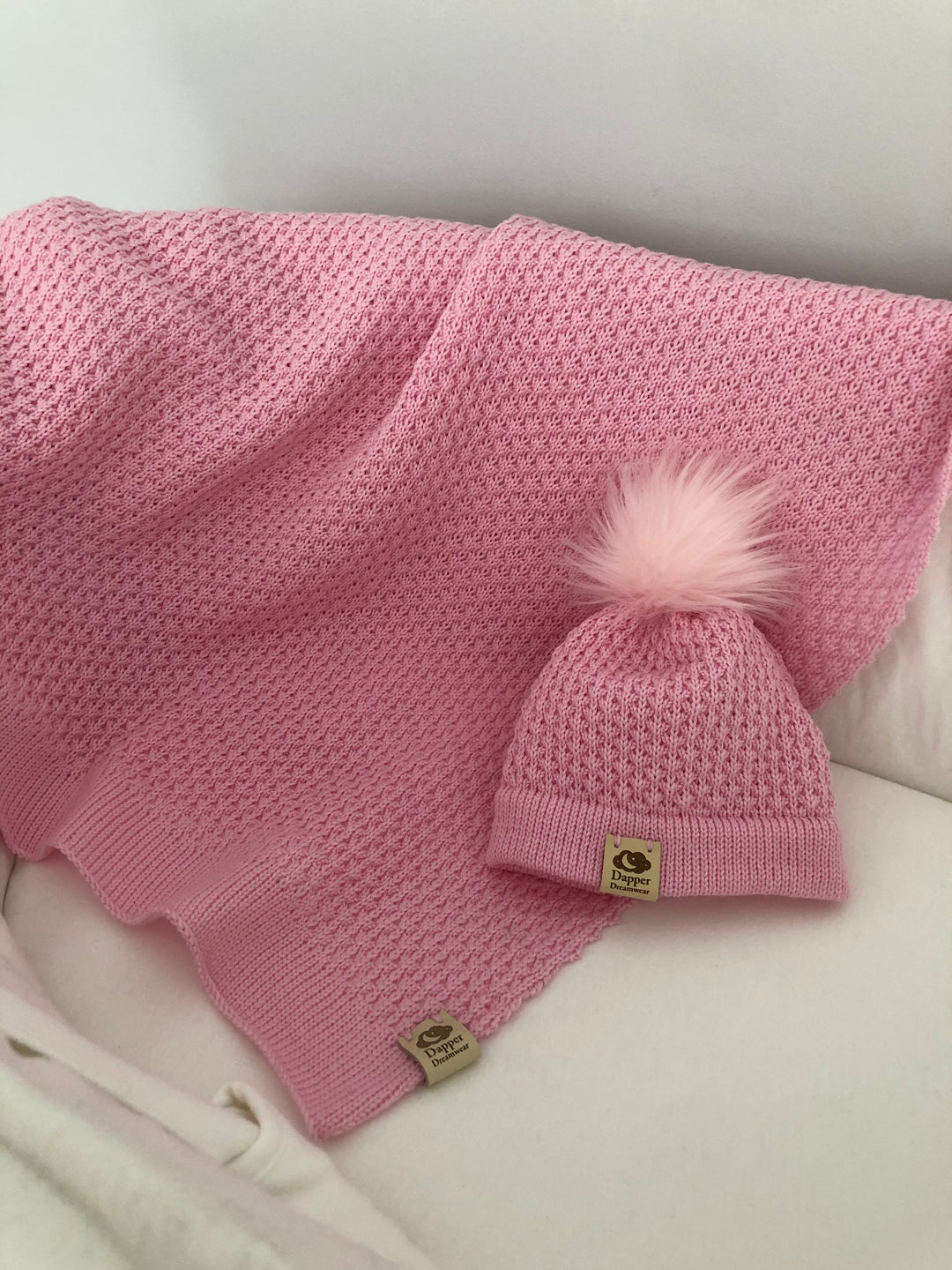 Dapper Dreamwear Merino x Baby Blanket and Hat Gift Set