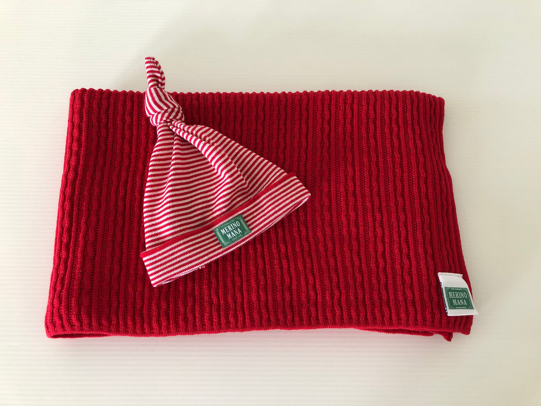 red merino wool gift set made in new zealand